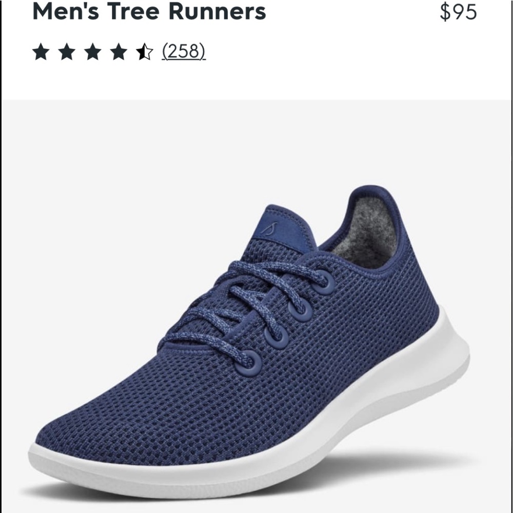 NEW Allbirds men’s tree runners